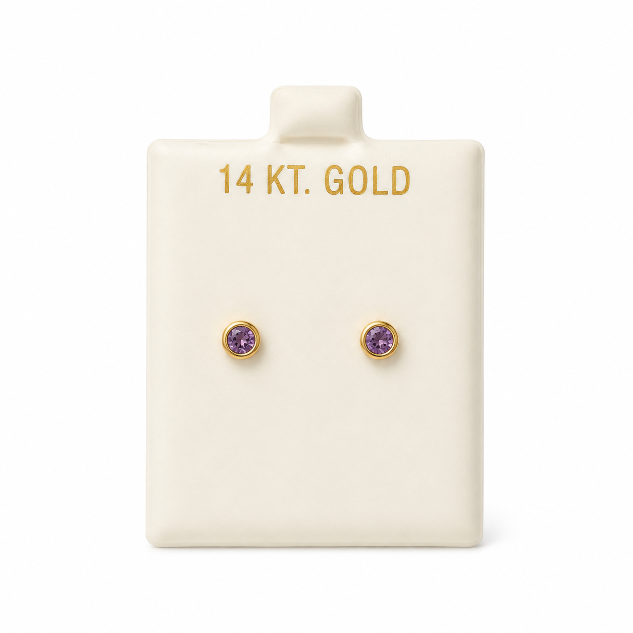 Aretes de Oro 14K con zirconia