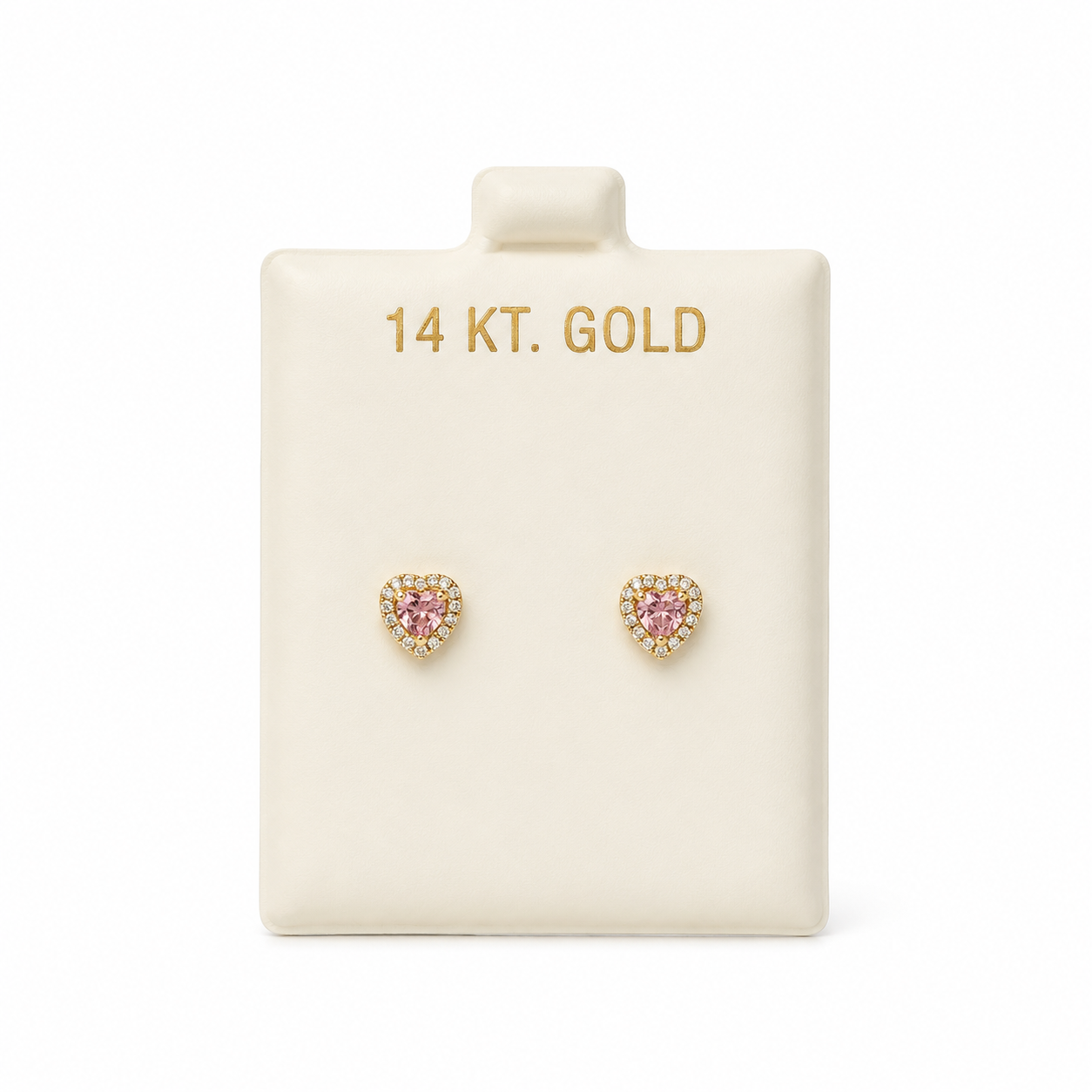 Aretes de Oro 14K con zirconia