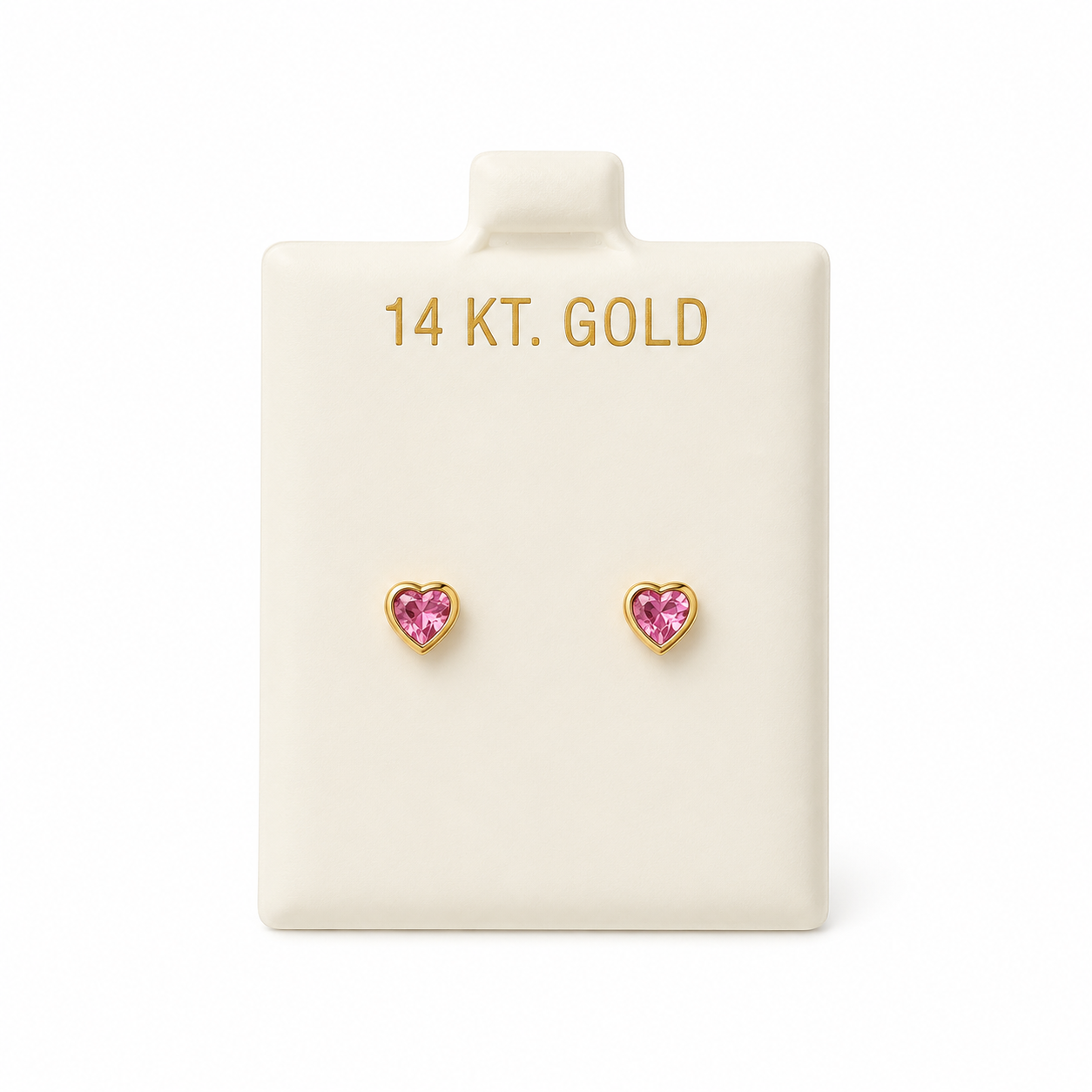 Aretes de Oro 14K con zirconia