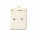 Aretes de Oro 10K con zirconia