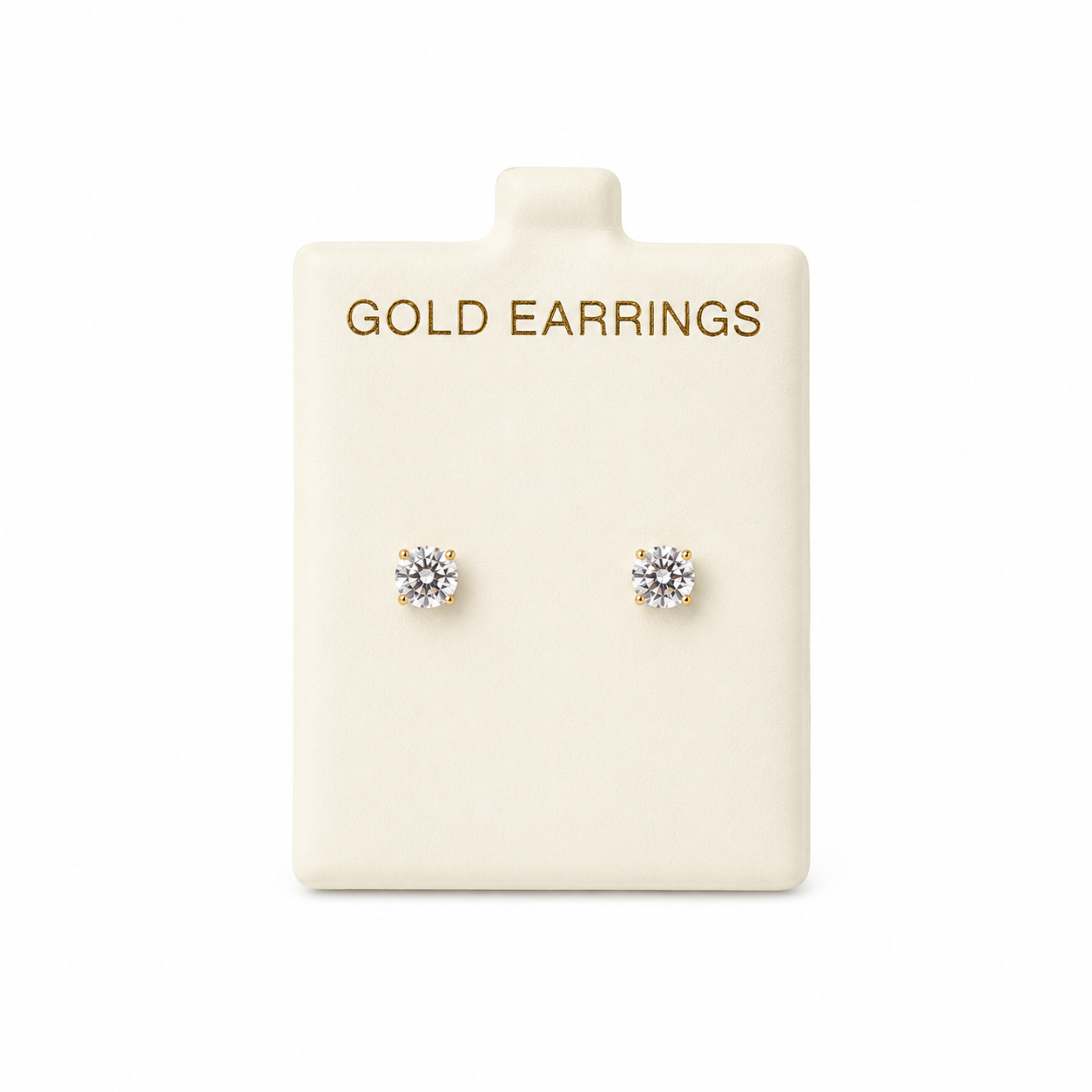 Aretes de Oro 10K con zirconia